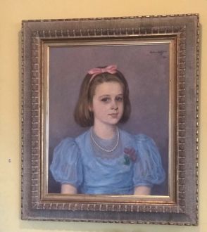 Картина М. А. Вербова, ученика Ильи Репина, «Портрет девочки» 1961 года.
