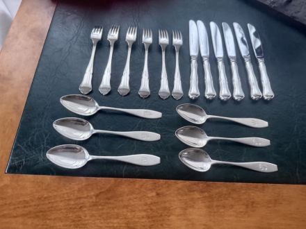 Sudraba trauku komplekts 6 personām