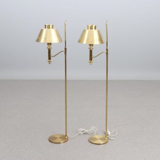 Misiņa grīdas lampu pāris