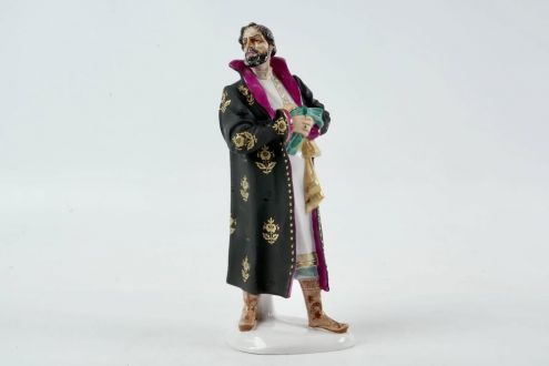 Porcelāna figūriņa, kurā attēlots Fjodors Šaljapins,