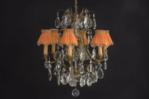 ХРУСТАЛЬНАЯ СТАРИННАЯ ЛЮСТРА