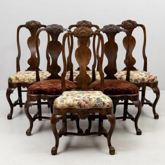 Комплект из 6  стульев Чиппендейл