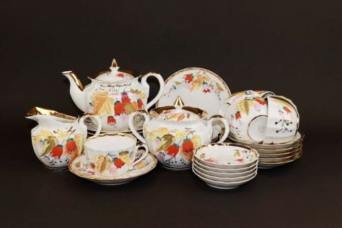 Чайный сервиз  "Цветы осени"  Вербилки (ДФЗ)